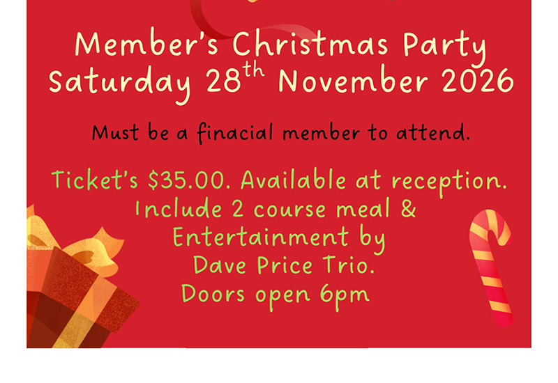 Members Christmas Party 2026